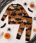 Halloween Monster Truck Bamboo 2 Piece Sleeper Pajamas