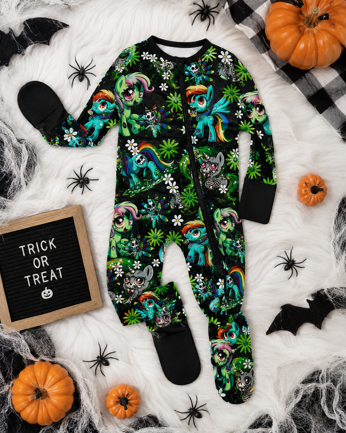Halloween Zombie My Little Pony Bamboo Footed Sleeper