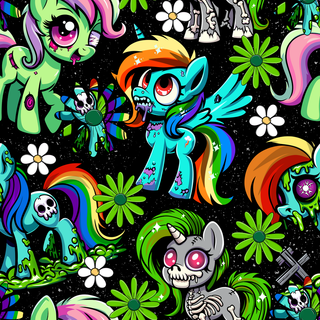 Halloween Zombie My Little Pony Bamboo Footed Sleeper